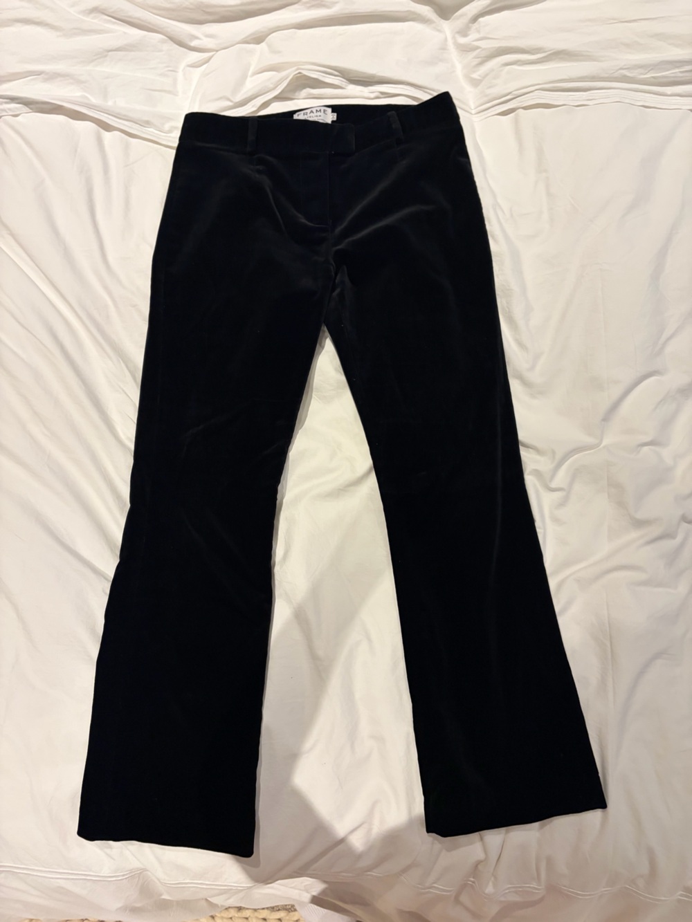 Frame atelier Classic Black Women's Velvet Pants